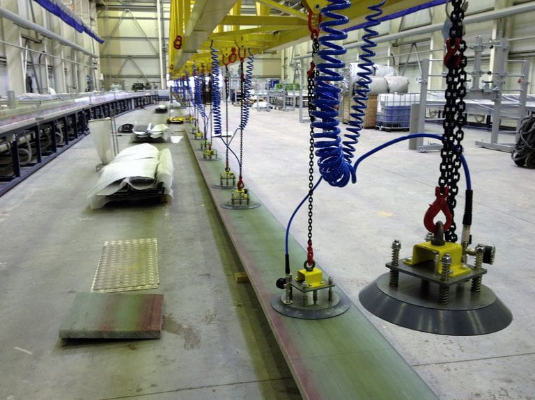 Instalaciones de movimiento por vacío